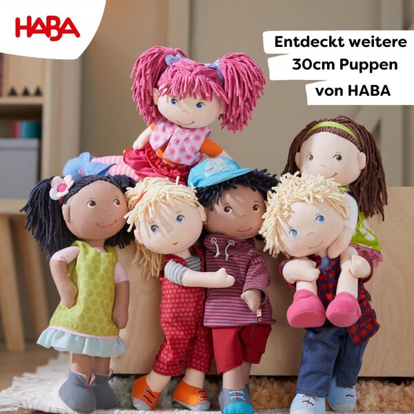 Bambola HABA Lilli-Lou 30 cm in tessuto con vestiti - compagna di giochi ideale a partire da 18 mesi