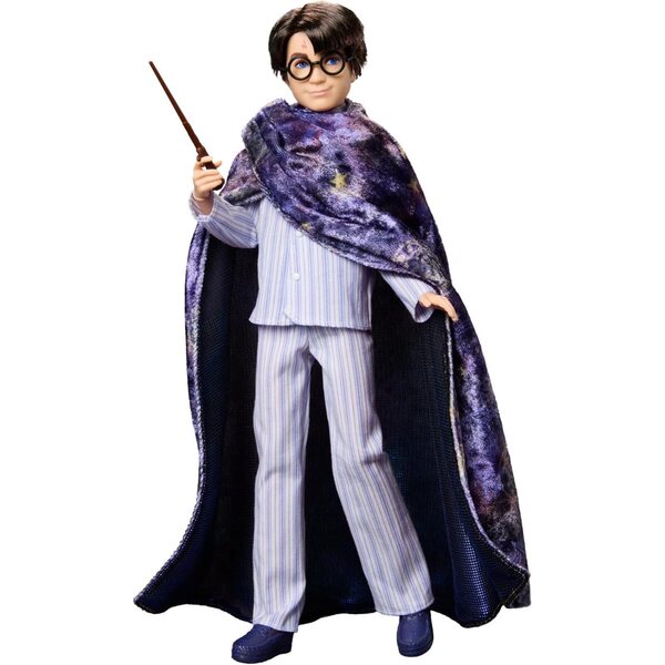 Mattel Harry Potter Design Collection 10'' Puppe mit Pyjama und Unsichtbarkeitsumhang