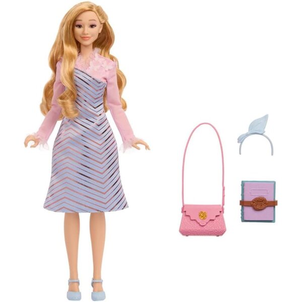 Mattel Glinda Fashion Doll con capelli biondi e divisa removibile ispirata a Wicked