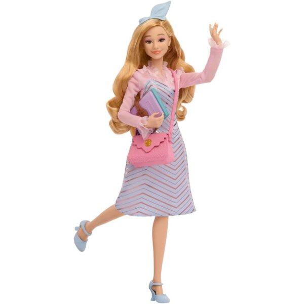 Mattel Glinda Fashion Doll con capelli biondi e divisa removibile ispirata a Wicked
