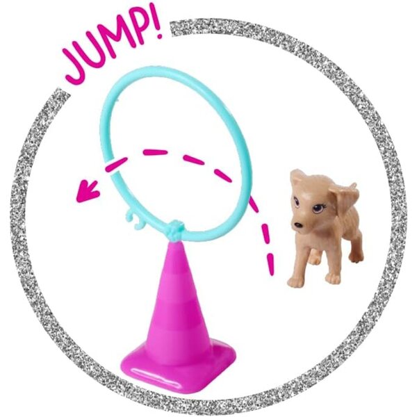 Steffi Love Hundetrainer 29cm mit 3 Hunden und Agility-Parcours, Lernspiel 3+