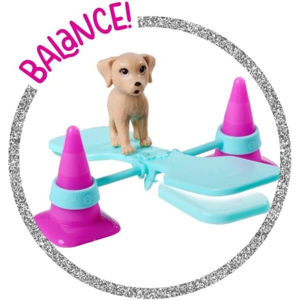 Steffi Love Hundetrainer 29cm mit 3 Hunden und Agility-Parcours, Lernspiel 3+