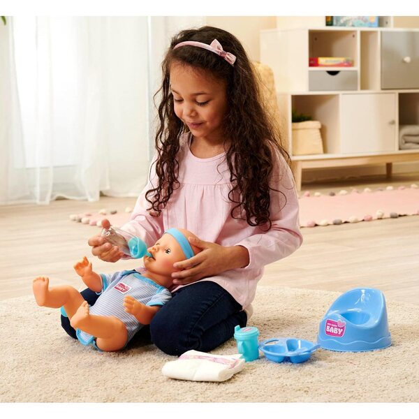 Simba New Born Baby Bambino 43cm con Funzioni Realistiche e Accessori Completi