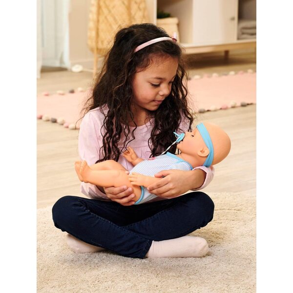 Simba New Born Baby Bambino 43cm con Funzioni Realistiche e Accessori Completi