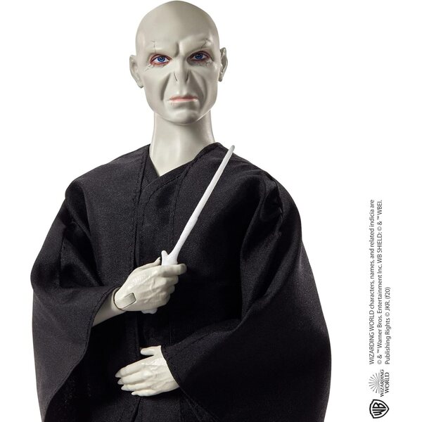 Set mit 2 Harry-Potter- und Voldemort-Puppen mit trimagischem Kelch und Zauberstäben, 26–30 cm