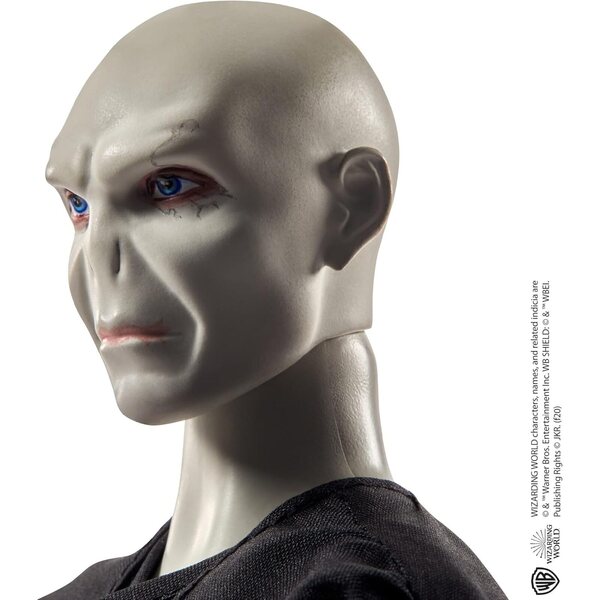 Set mit 2 Harry-Potter- und Voldemort-Puppen mit trimagischem Kelch und Zauberstäben, 26–30 cm