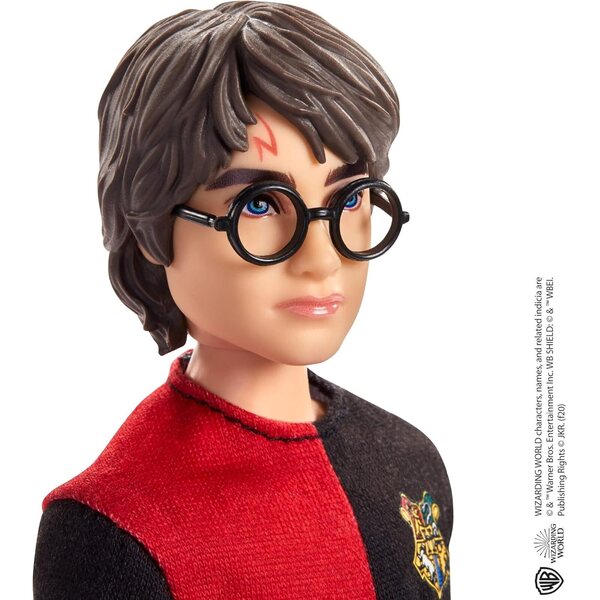 Set mit 2 Harry-Potter- und Voldemort-Puppen mit trimagischem Kelch und Zauberstäben, 26–30 cm