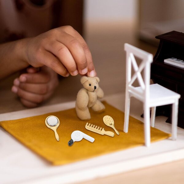 BESPORTBLE Set 4 Mini Accessori Parrucchiere in Lega per Casa delle Bambole