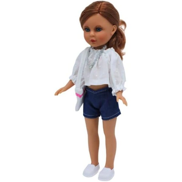 Folk Artesanía Naia Original Poupée da Collezione 35 cm con Jeans e Blusa