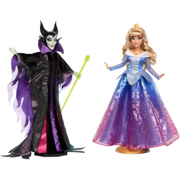 Mattel Disney Maleficent und Aurora Collection Sammelpuppen, 29 cm