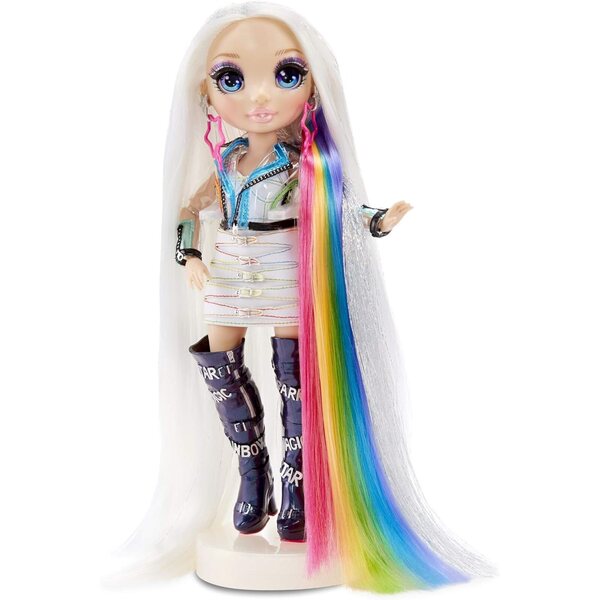 Rainbow High Haarstudio mit Amaya Raine: Puppe mit langen Haaren und Styling-Accessoires