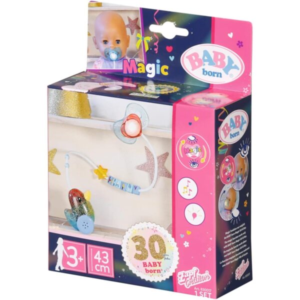 Baby Born Succhietto e Catenella Magica per Bambole 43 cm - Accessorio Interattivo