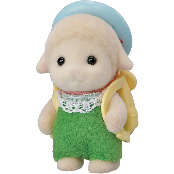 Sylvanian Families Baby Sheep Emma Dale с шапка и раница - игра за деца