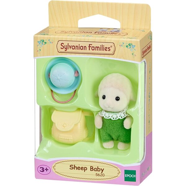 Sylvanian Families Baby Sheep Emma Dale с шапка и раница - игра за деца