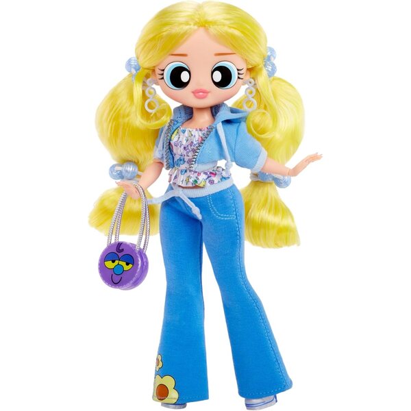 L.O.L. Überraschung! OMG The Powerpuff Girls Puppe Bubbles mit exklusiven Outfits und Accessoires