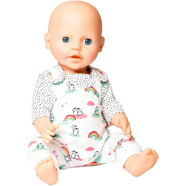 Heless Abbigliamento per Bambole Pinguino pois Set 2 Pezzi 35-45 cm