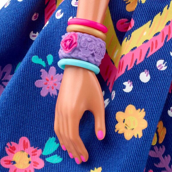 Barbie Día De Muertos 2022 mit traditioneller Kleidung und Calavera-Make-up, Sammlerstück