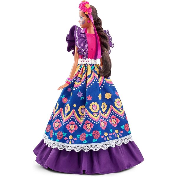 Barbie Día De Muertos 2022 mit traditioneller Kleidung und Calavera-Make-up, Sammlerstück