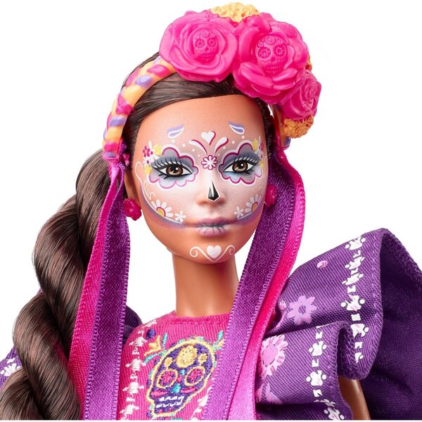Barbie Día De Muertos 2022 mit traditioneller Kleidung und Calavera-Make-up, Sammlerstück