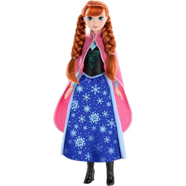 Mattel Disney Frozen Poupée Anna con Gonna Magica a Cambiamento di Colore e Accessori