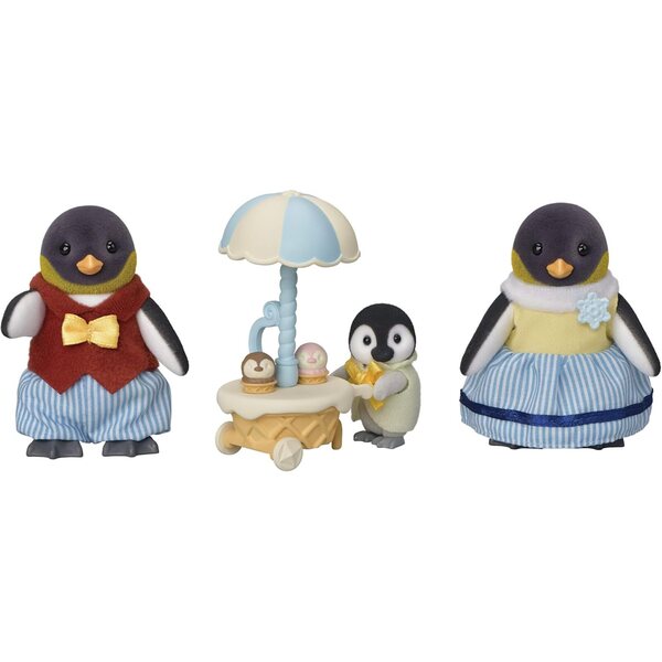 Sylvanian Families 5694 Pinguinfamilie mit Ständer und 4 beweglichen Figuren