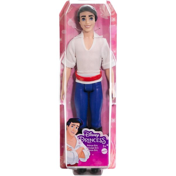 Disney Prinzessin Prinz Erik Puppe mit weichem Hemd und Stiefeln für Kinder ab 3 Jahren