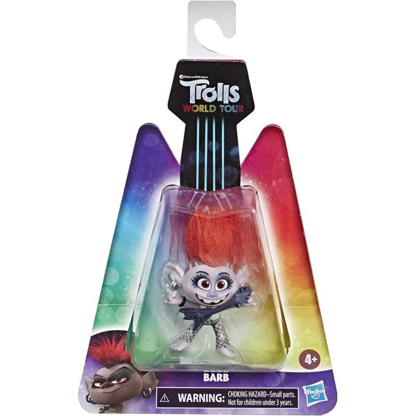 DREAMWORKS TROLLS Barb con chitarra elettrica, action figure 12,5 cm ispirata al film