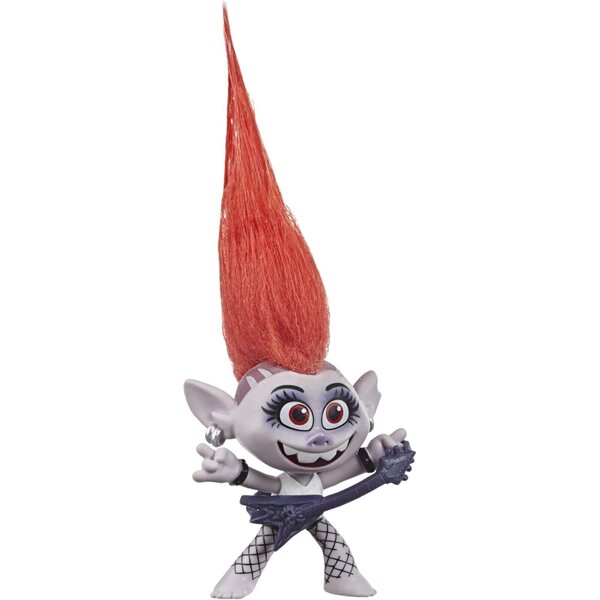 DREAMWORKS TROLLS Barb con chitarra elettrica, action figure 12,5 cm ispirata al film