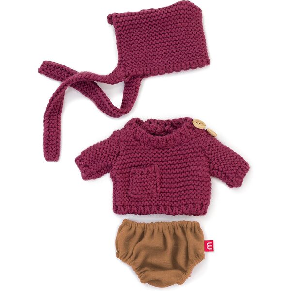 Miniland Dune Bekleidungsset für Kinder 21 cm mit bunten Accessoires