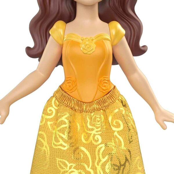 Mattel Disney Principessa Belle - Bambola 9 cm con vestito removibile e articolazioni mobili