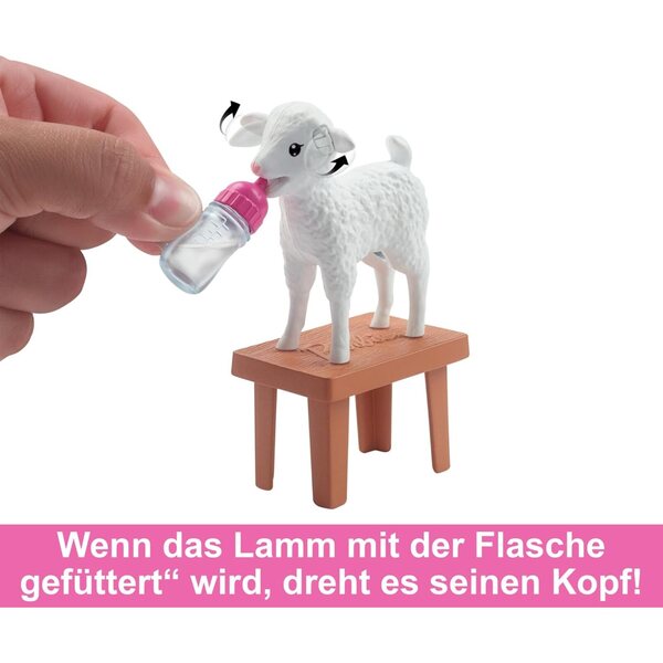 Barbie Landtierarzt-Set mit Puppe und 10 interaktiven Zubehörteilen, Rollenspiel