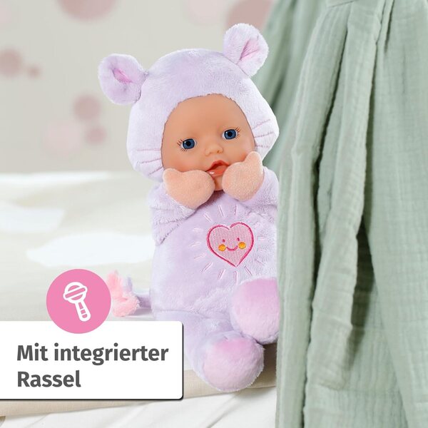 BABY Born for Babies Maus 26cm – Weiche Puppe ideal für Neugeborene, waschbar bei 30°C