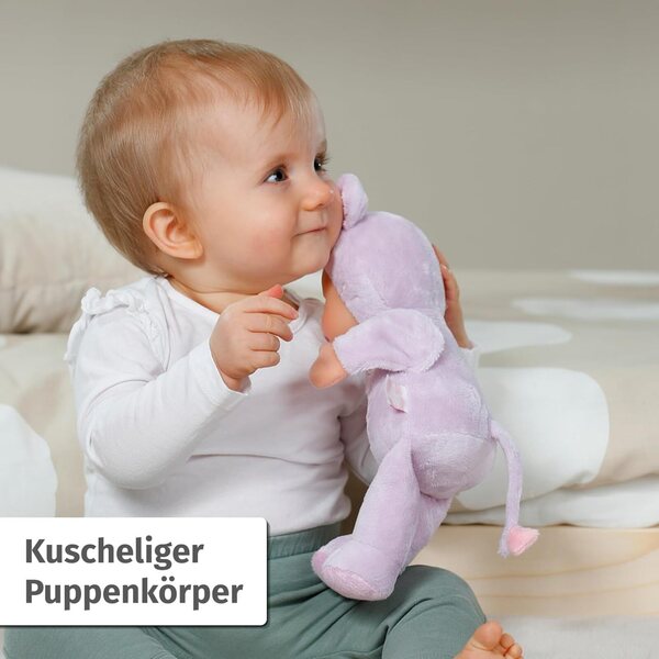 BABY Born for Babies Maus 26cm – Weiche Puppe ideal für Neugeborene, waschbar bei 30°C