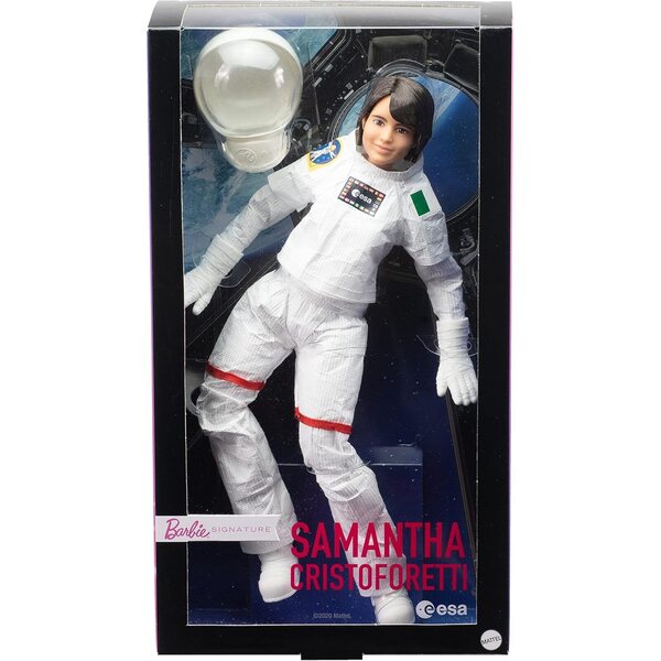 Barbie Samantha Cristoforetti im ESA-Raumanzug für Mädchen und Sammler