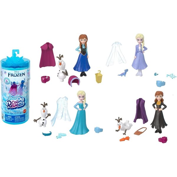 Disney Frozen Snow Color Reveal: Schneemann mit 6 Überraschungen, echtes Zubehör für Kinder ab 3 Jahren