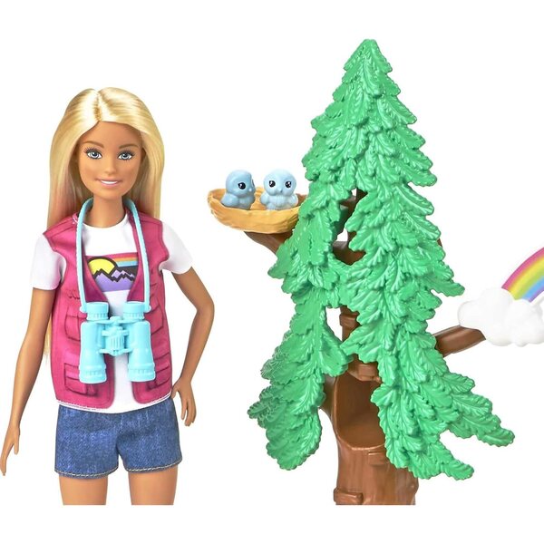 Barbie Esploratrice della Natura con Set Giochi e 10 Animaletti - Gioco per Bambini 3+