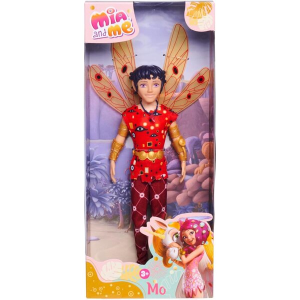 Simba Mia and Me Ankleidepuppe Mo con Ali Mobili e 6 Accessori, 24,5 cm, da 3 Anni