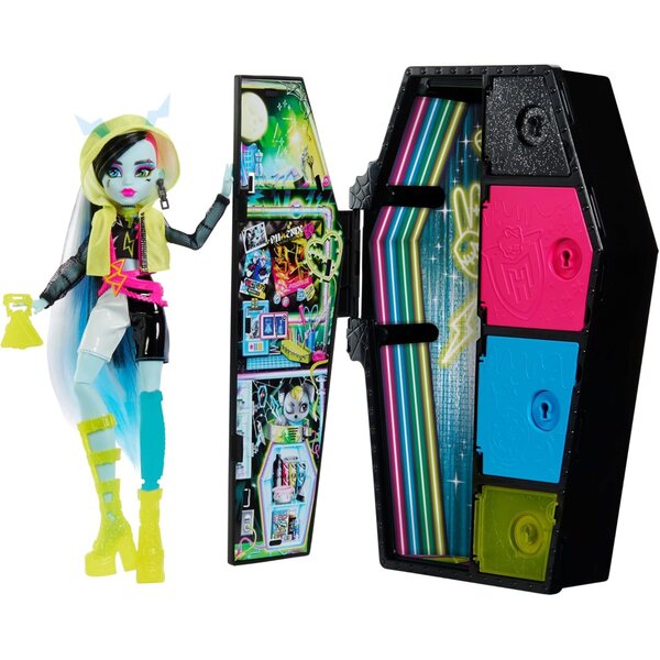 Monster High Frankie-Stein Skulltimate Secrets mit Neon-Schrecken und leuchtenden Accessoires