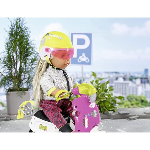 BABY born City Scooterhelm mit verstellbarem Visier für 43 cm Puppen