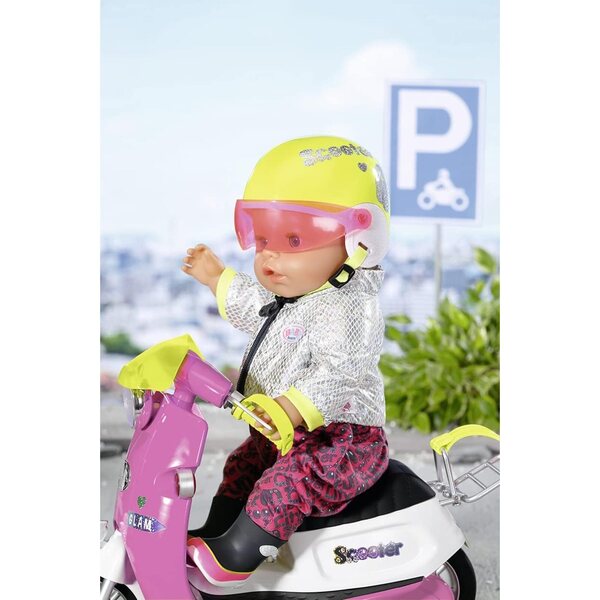 BABY born City Scooterhelm mit verstellbarem Visier für 43 cm Puppen