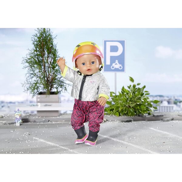 BABY born City Scooterhelm mit verstellbarem Visier für 43 cm Puppen