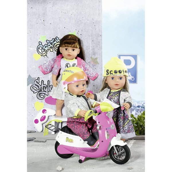 BABY born City Scooterhelm mit verstellbarem Visier für 43 cm Puppen