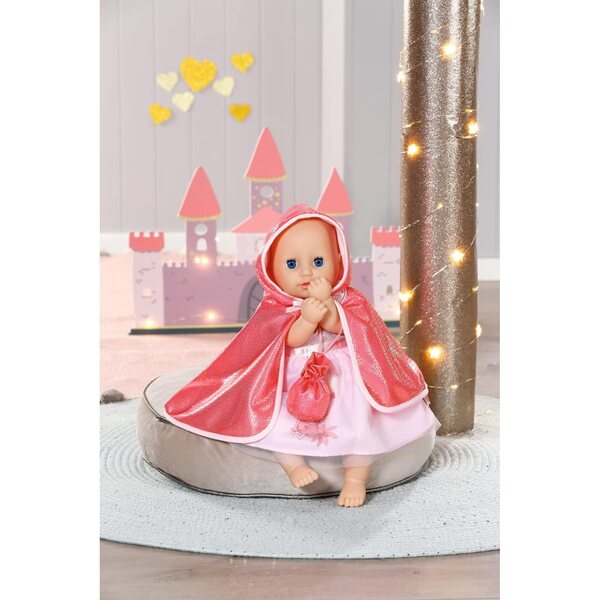 Baby Annabell Mantellina Rosa con Cappuccio e Paillettes per Bambole 36 cm