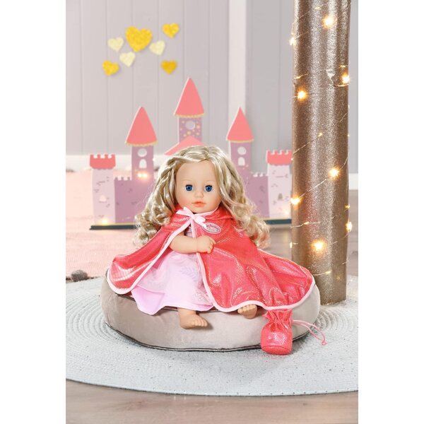 Baby Annabell Mantellina Rosa con Cappuccio e Paillettes per Bambole 36 cm