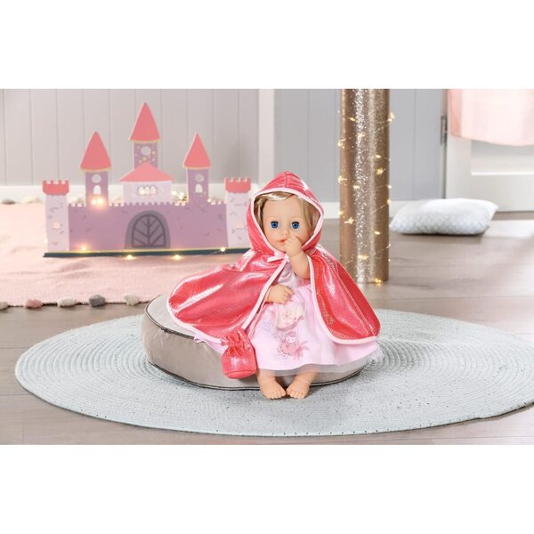 Baby Annabell Mantellina Rosa con Cappuccio e Paillettes per Bambole 36 cm