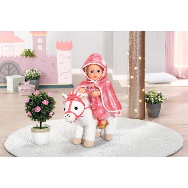 Baby Annabell Mantellina Rosa con Cappuccio e Paillettes per Bambole 36 cm