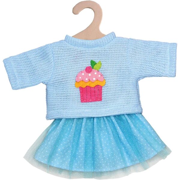 Puppa Heless Bekleidungsset 2-teilig mit Pullover und Tüllrock für 28-35 cm