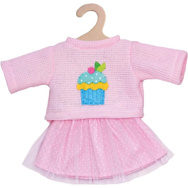 Puppa Heless Bekleidungsset 2-teilig mit Pullover und Tüllrock für 28-35 cm