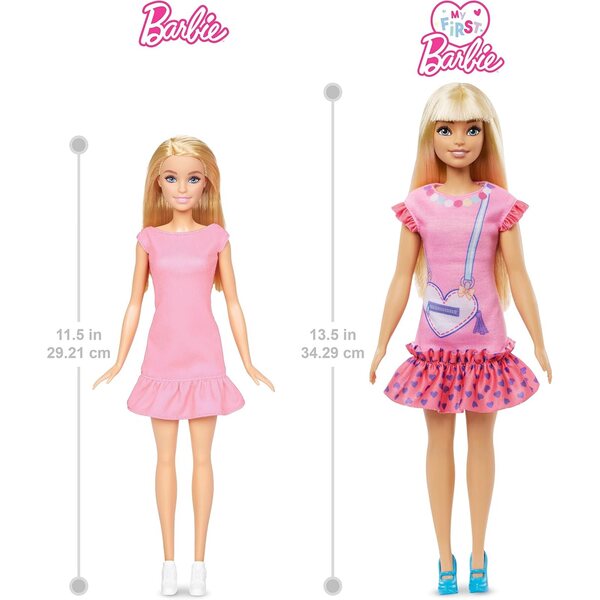 Barbie Malibu My First: 34 cm große Puppe mit Zubehör für Kinder ab 3 Jahren