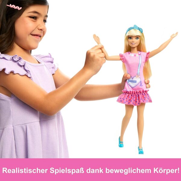 Barbie Malibu My First: 34 cm große Puppe mit Zubehör für Kinder ab 3 Jahren